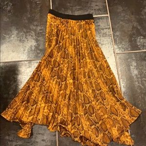 Asymmetrical Printed Skirt